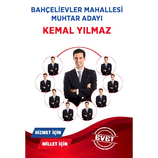 Muhtar Adayı Afiş, Broşür ve Oy Pusulası Baskısı Muhtar Adayı Afiş, Broşür ve Oy Pusulası Baskısı