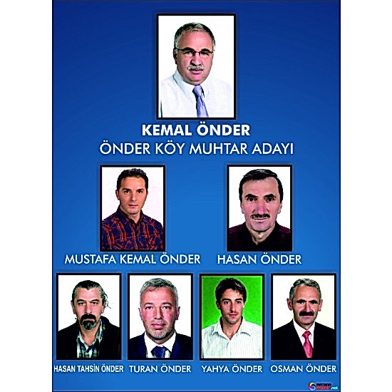 Muhtar Adayı Afiş, Broşür ve Oy Pusulası Baskısı Muhtar Adayı Afiş, Broşür ve Oy Pusulası Baskısı