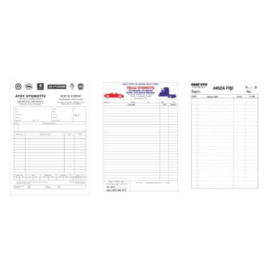 Oto Tamir Bakım Teknik Servis Formu Oto Tamir Bakım Teknik Servis Formu
