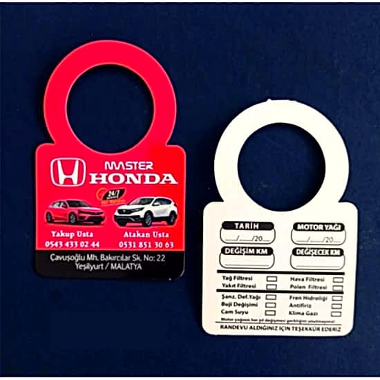 Oto Bakım & Yağ Değişim Kartları Baskı Hizmeti Oto Bakım & Yağ Değişim Kartları Baskı Hizmeti